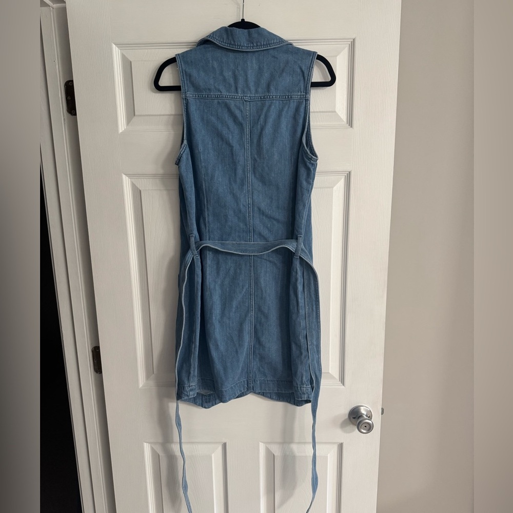 Show Me Your MuMu Fairfield Vest Dress ~ Gusty Blue - Picture 6 of 7